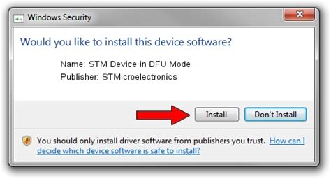 STM32 Bootloader. . Stm device in dfu mode driver windows 10